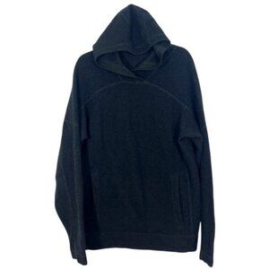 Ibex Merino Wool Hoodie Black XL Pre-Loved